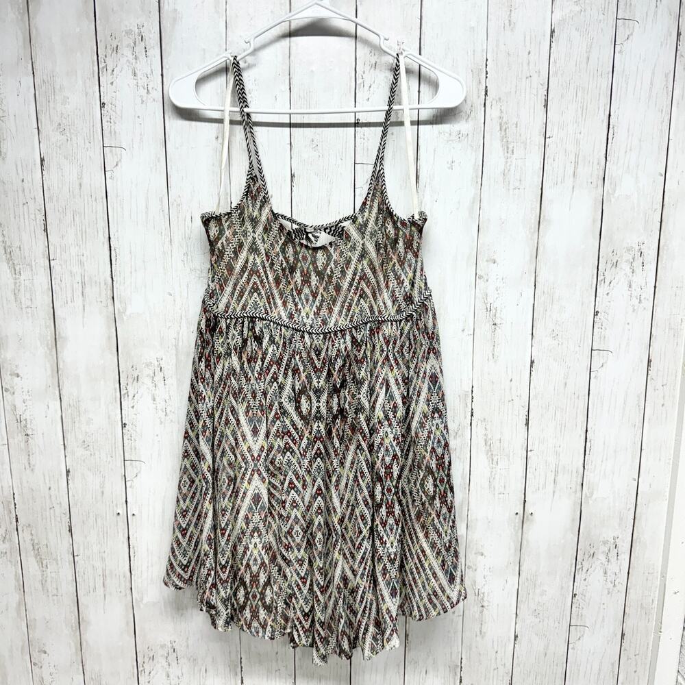 Free People Dress Women XS Periscopes in the Sky Mini Babydoll Boho‎ Coquette